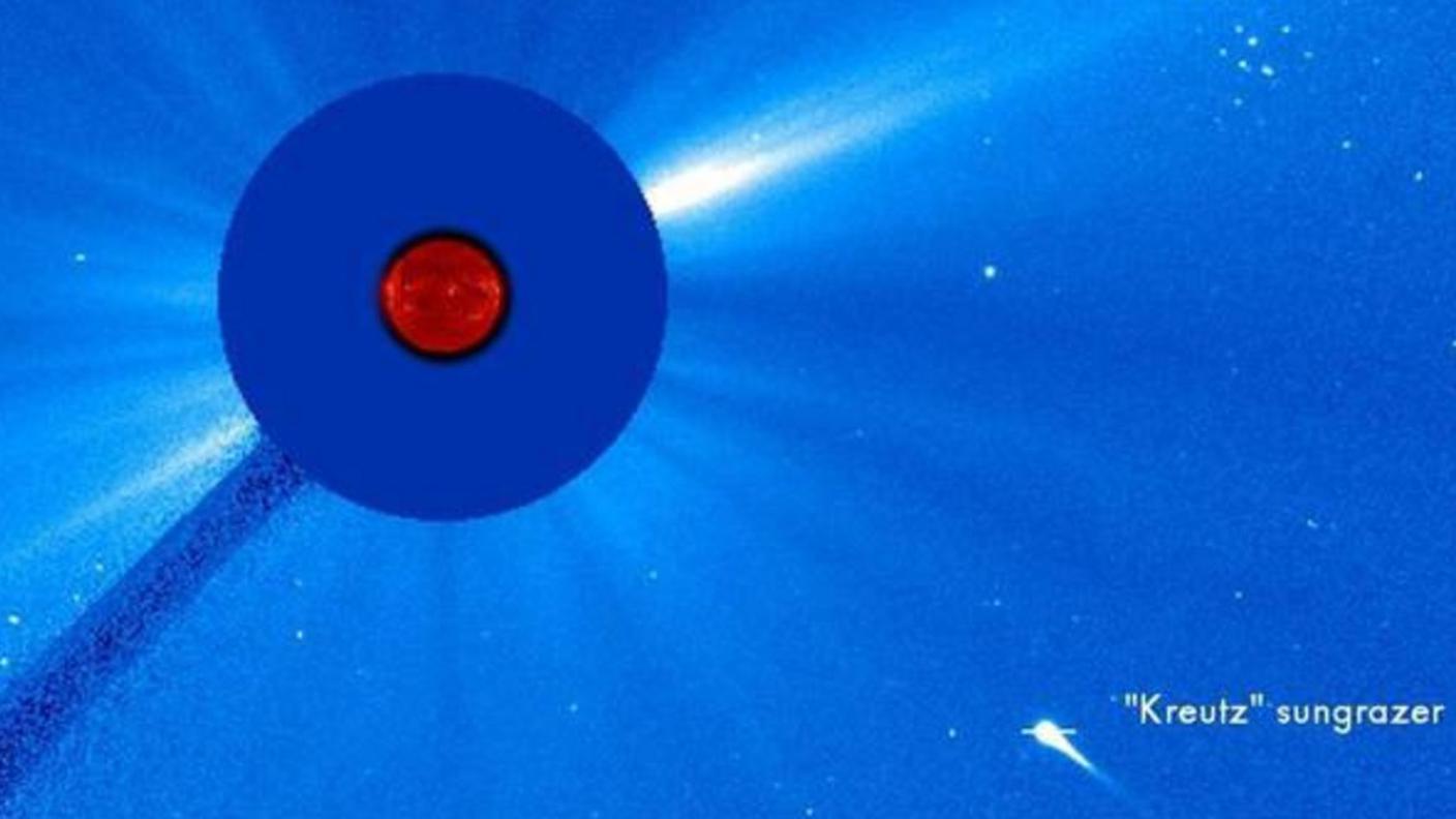 La cometa della famiglia di Kreutz diretta verso il Sole