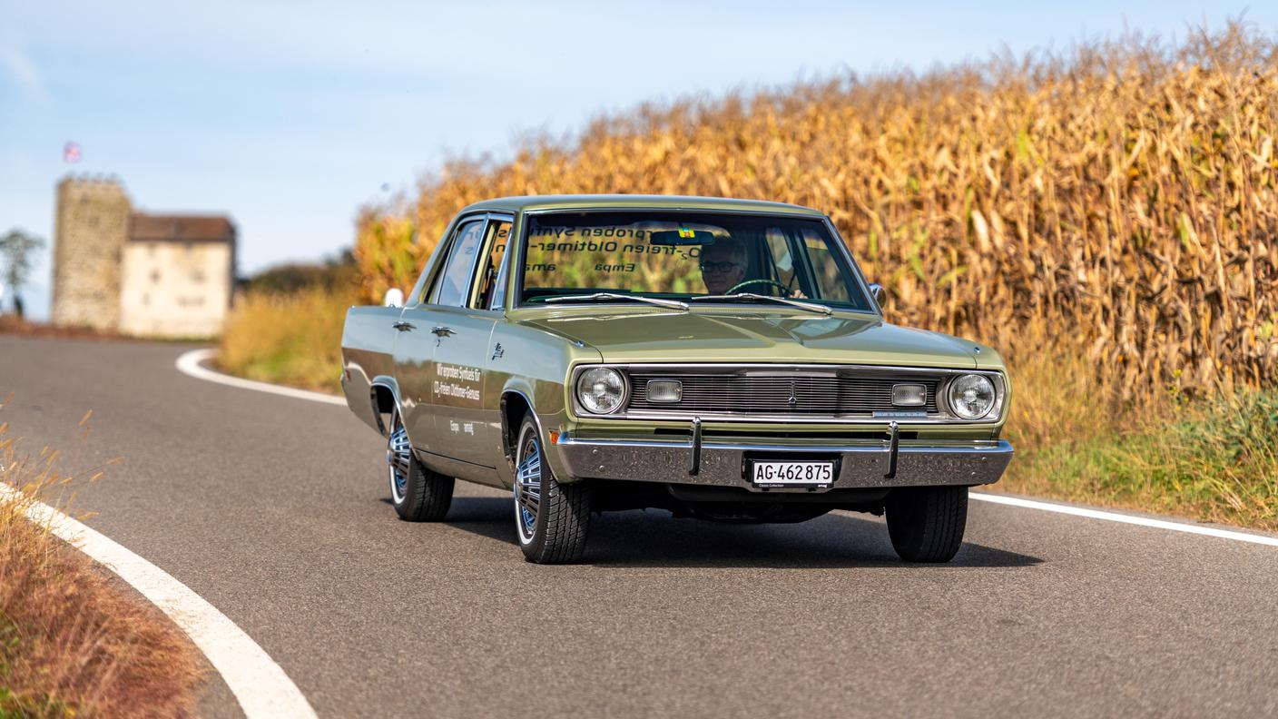 La Chrysler Valiant del 1971 usata nei test con le benzine sintetiche