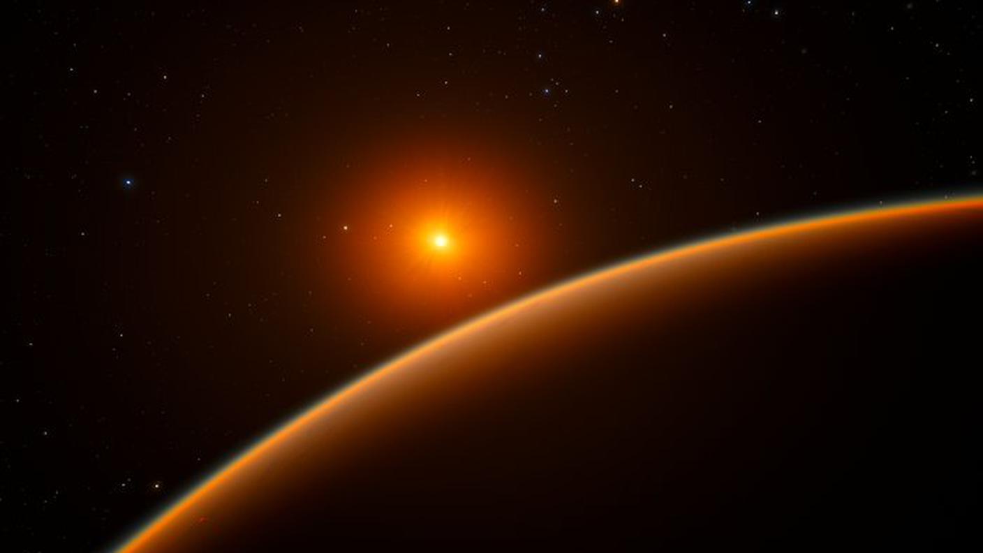 Rappresentazione artistica di una superterra