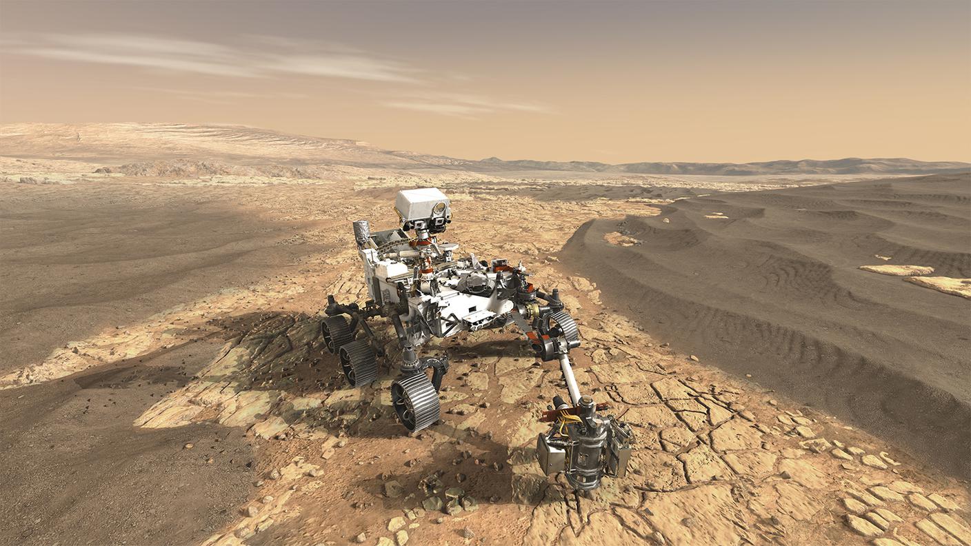 Simulazione 3d della missione Mars 2020 Rover