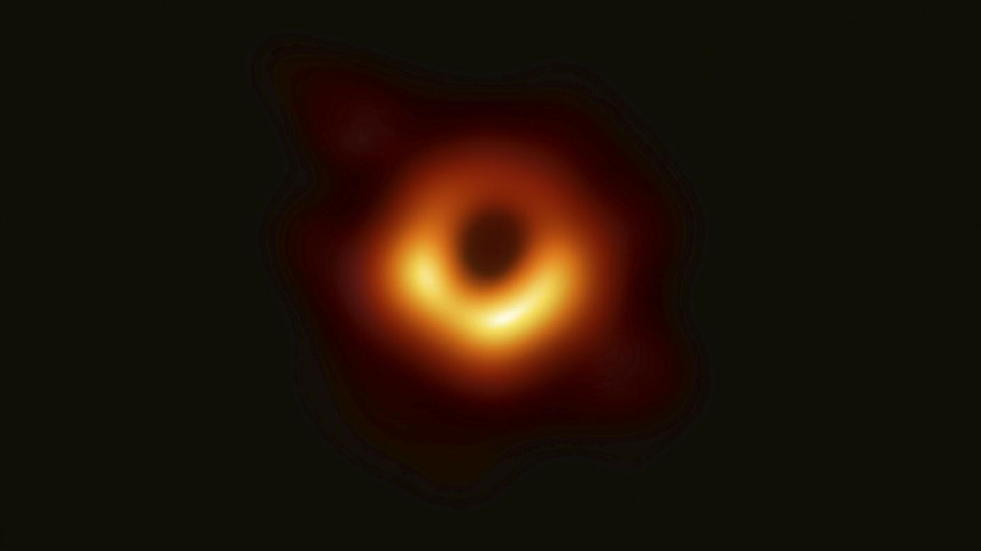 L'immagine catturata grazie a una rete di radiotelescopi