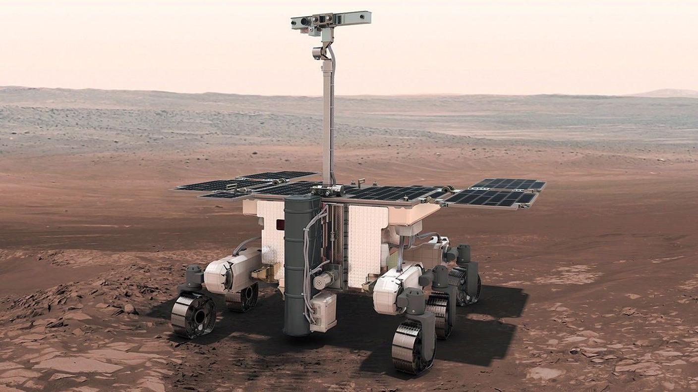 Una ricostruzione del primo rover europeo in partenza per Marte nel 2028: a progettarlo, c'è anche un geologo ticinese 