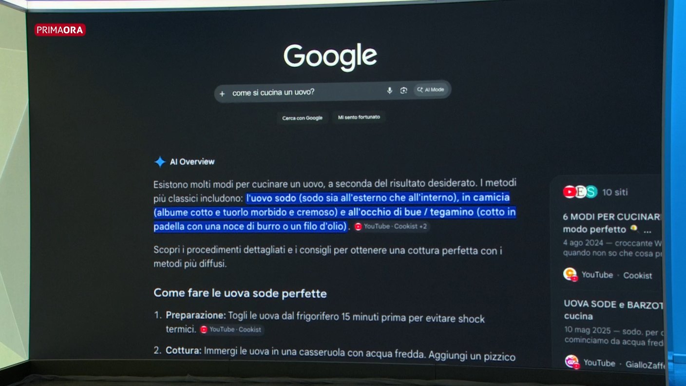 Risposta pronta, anche il motore di ricerca ha inglobato una propria IA