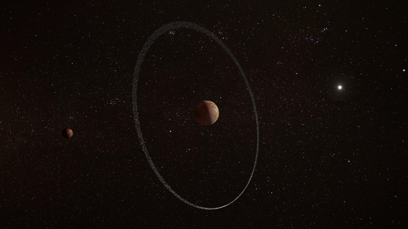 Un nuovo anello attorno al pianeta nano Quaoar