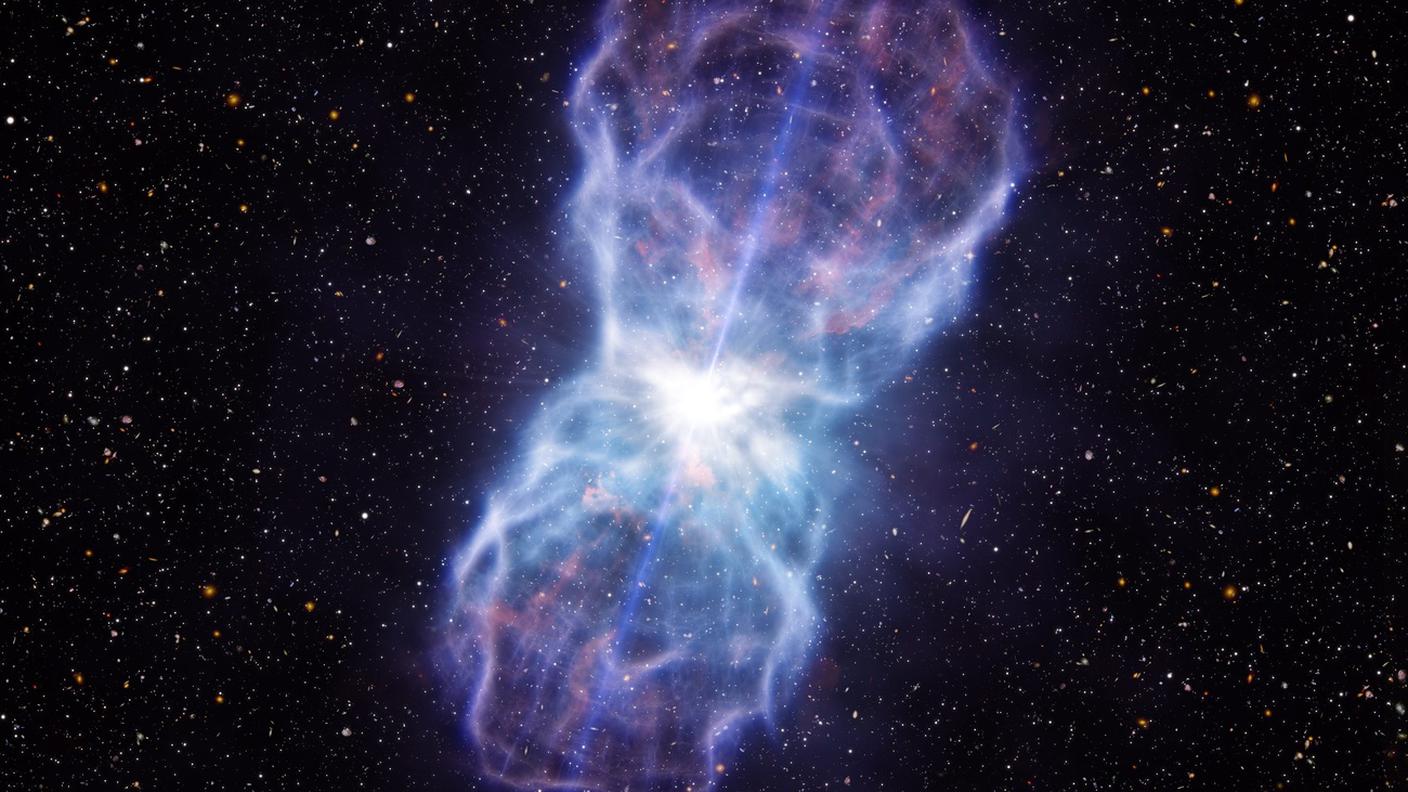 I quasar sono radiosorgenti quasi stellari; emettono un'enorme quantità di luce mentre divorano la materia che li circonda
