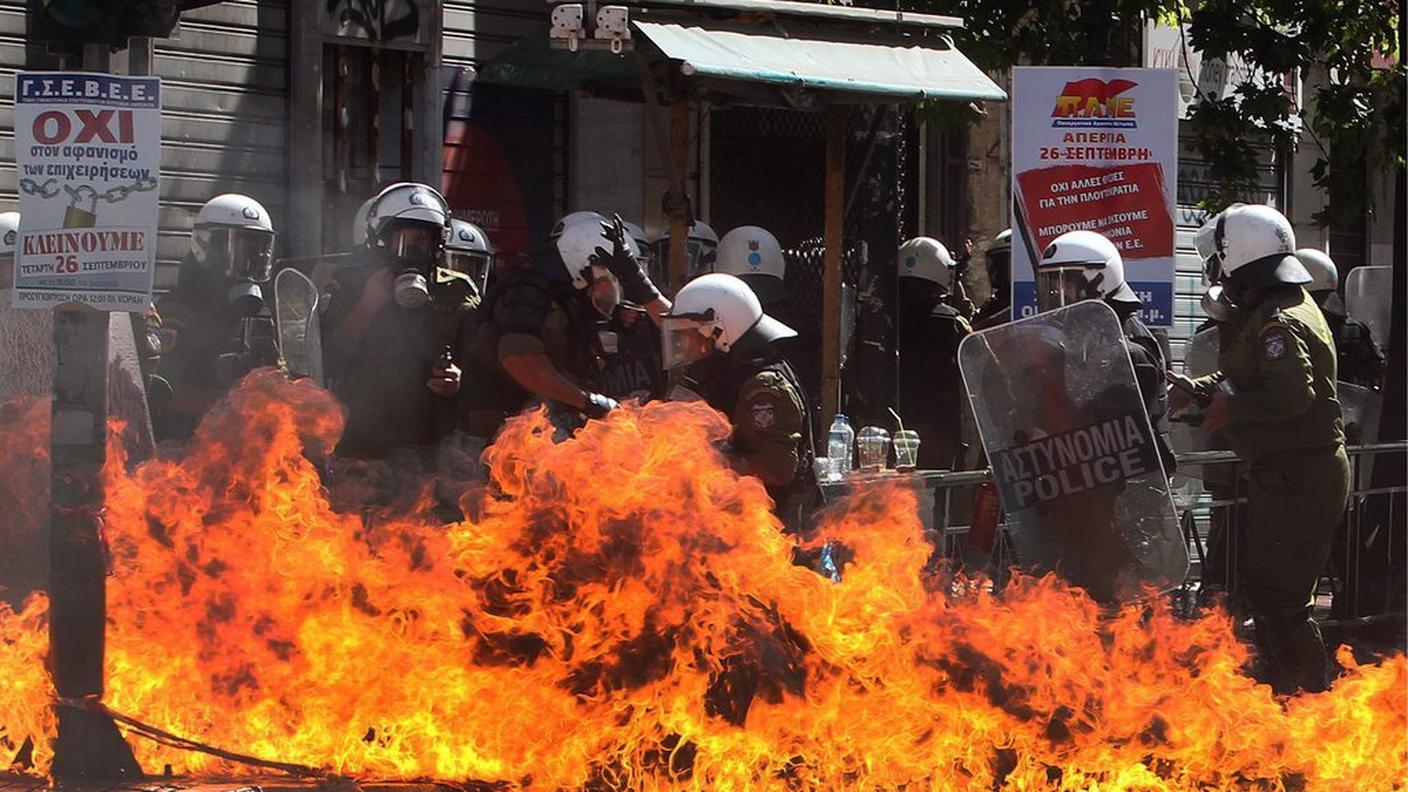 Atene, sciopero, scontri, Grecia, 26.9,2012, Ky_.jpg
