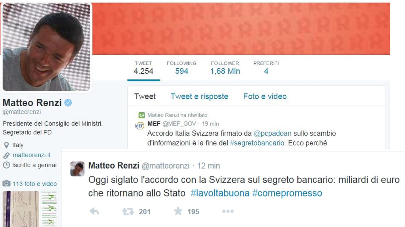 La reazione di Matteo Renzi affidata a twitter