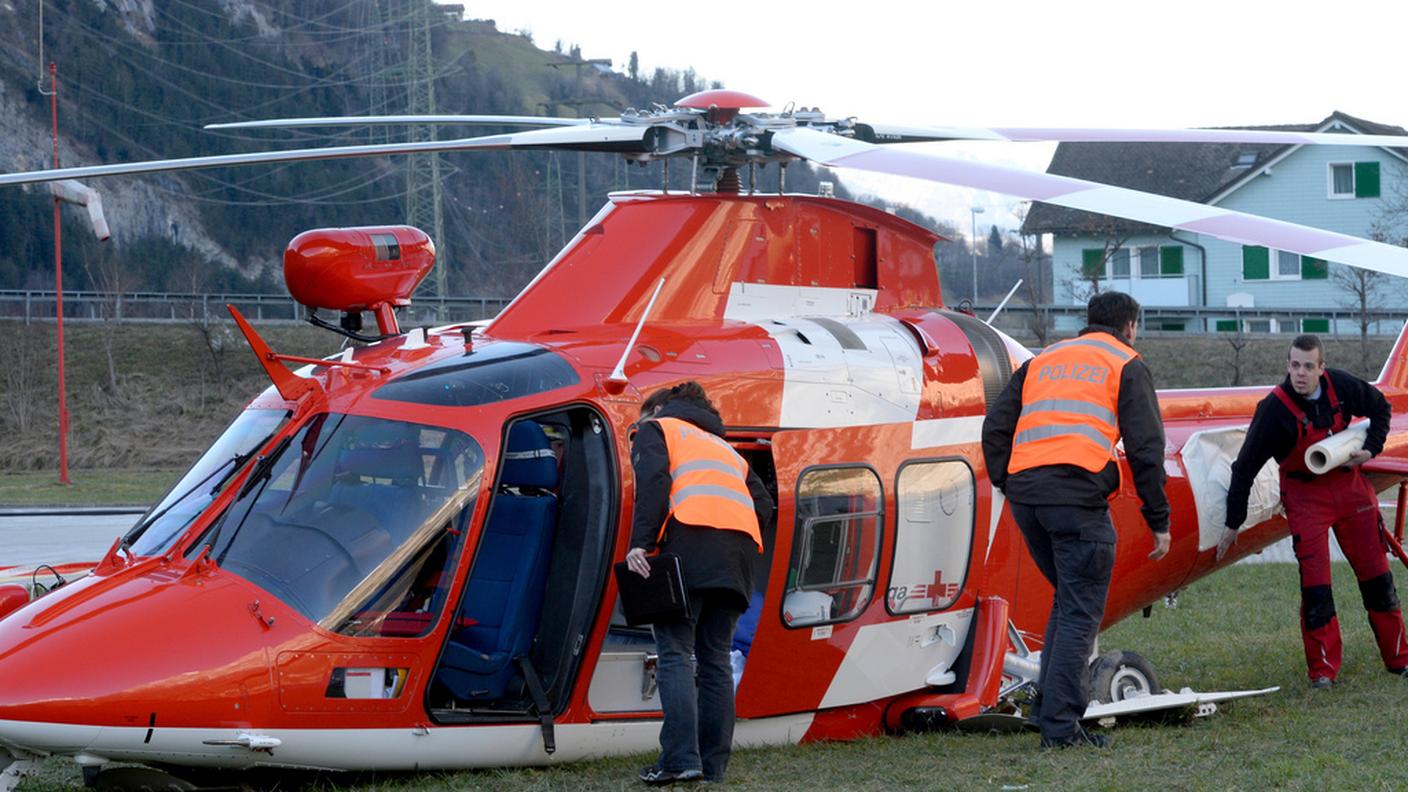 L'elicottero accidentato