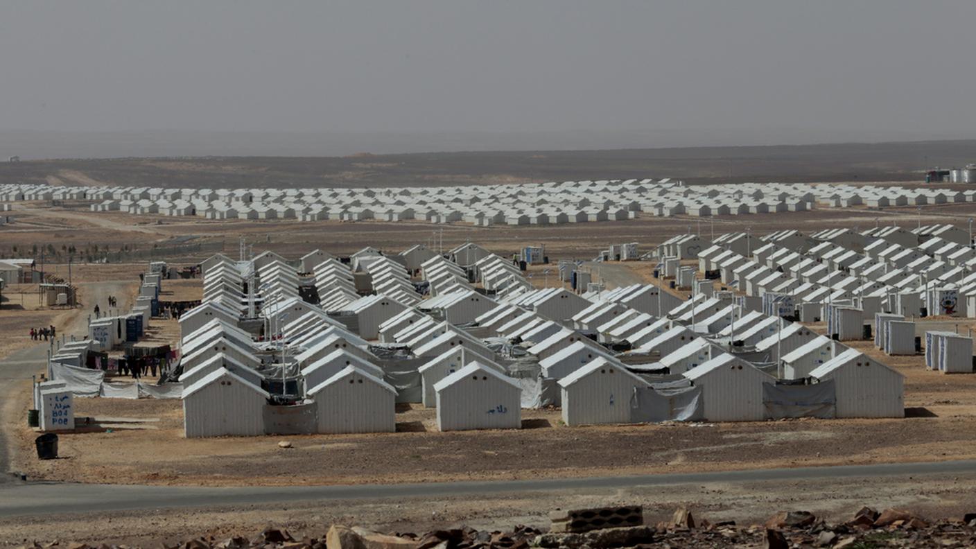 Un campo di profughi siriani in Giordania