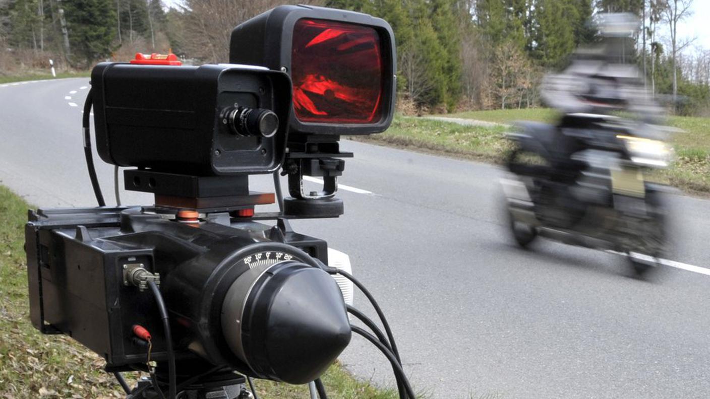 La moto è stata sequestrata