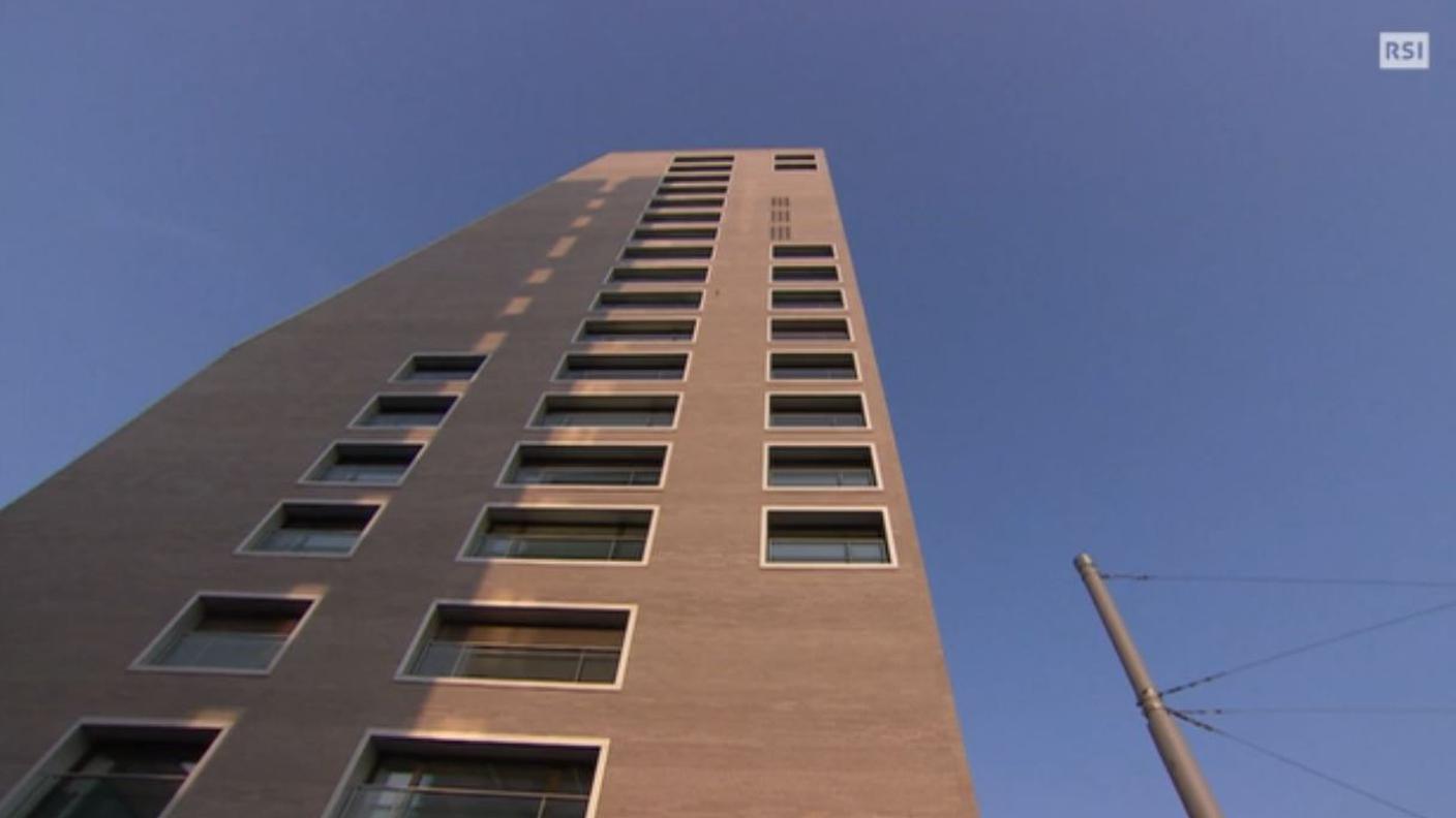 In questo edificio sfitti diversi appartamenti malgrado l'affitto sia sceso da 13 a 10'000 franchi al mese