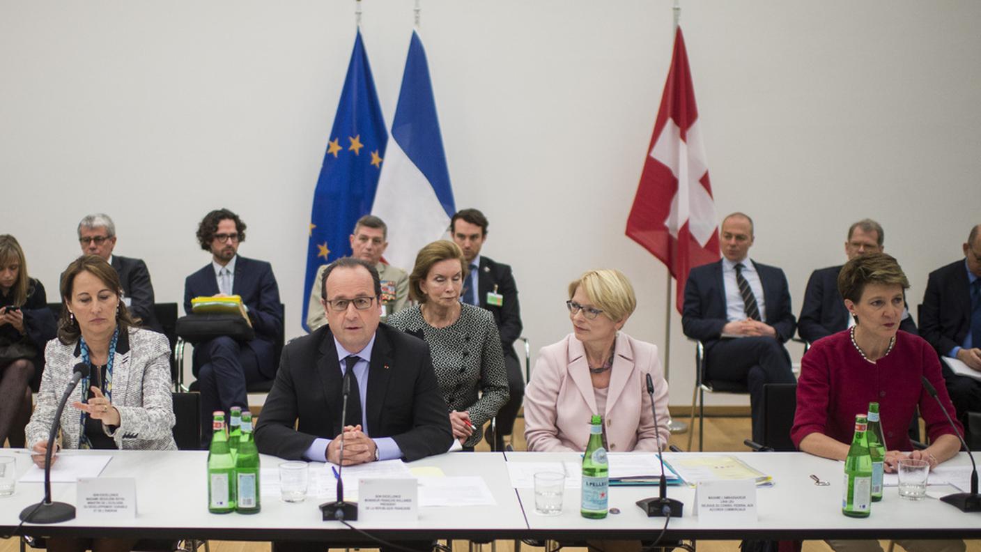 Fra Ségolène Royal e l'ambasciatrice Livia Leu