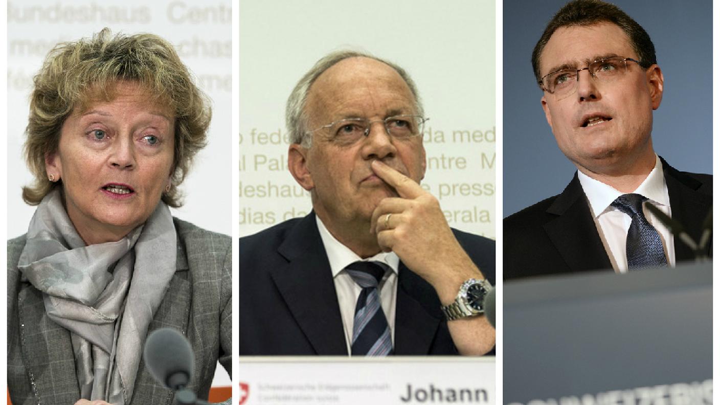 Widmer-Schlumpf, Schneider-Ammann e Jordan comporranno la delegazione