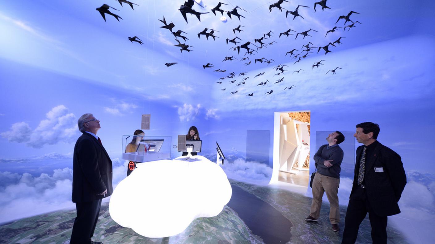 Un volo di rondini nel cielo virtuale del centro