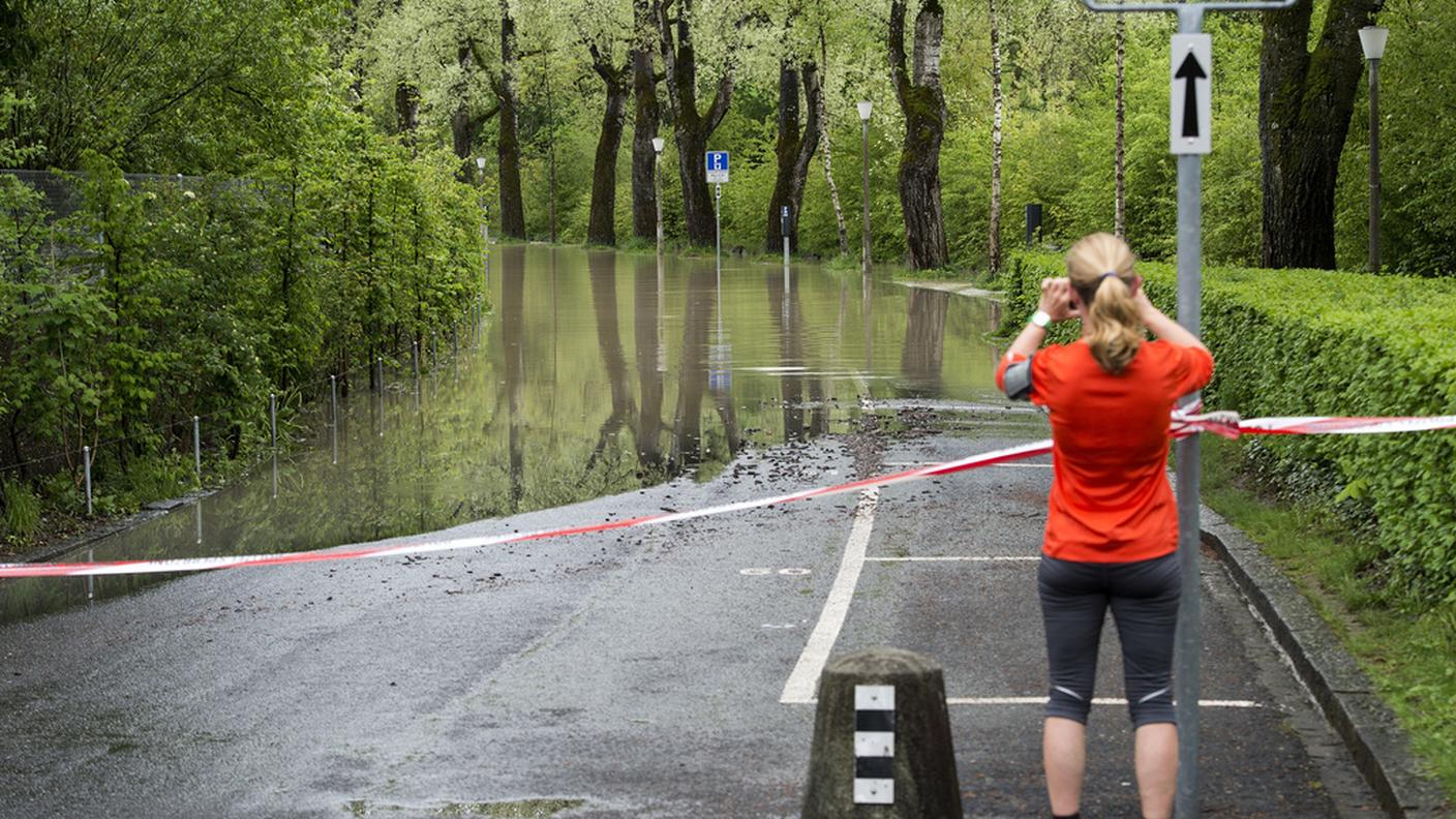 Nella capitale allagata la zona del parco zoologico Dählhölzli