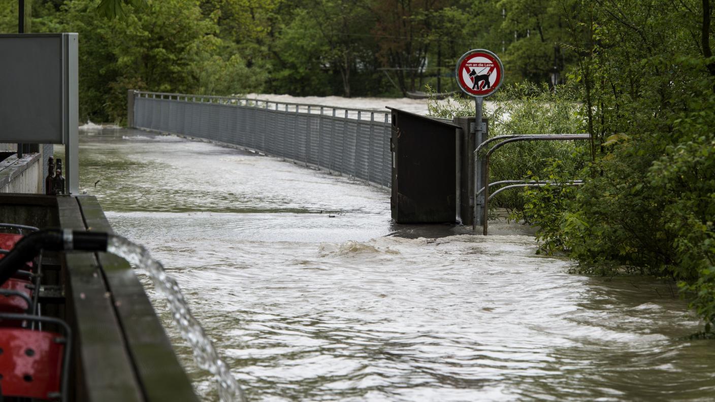 Nella capitale allagata la zona del parco zoologico Dählhölzli