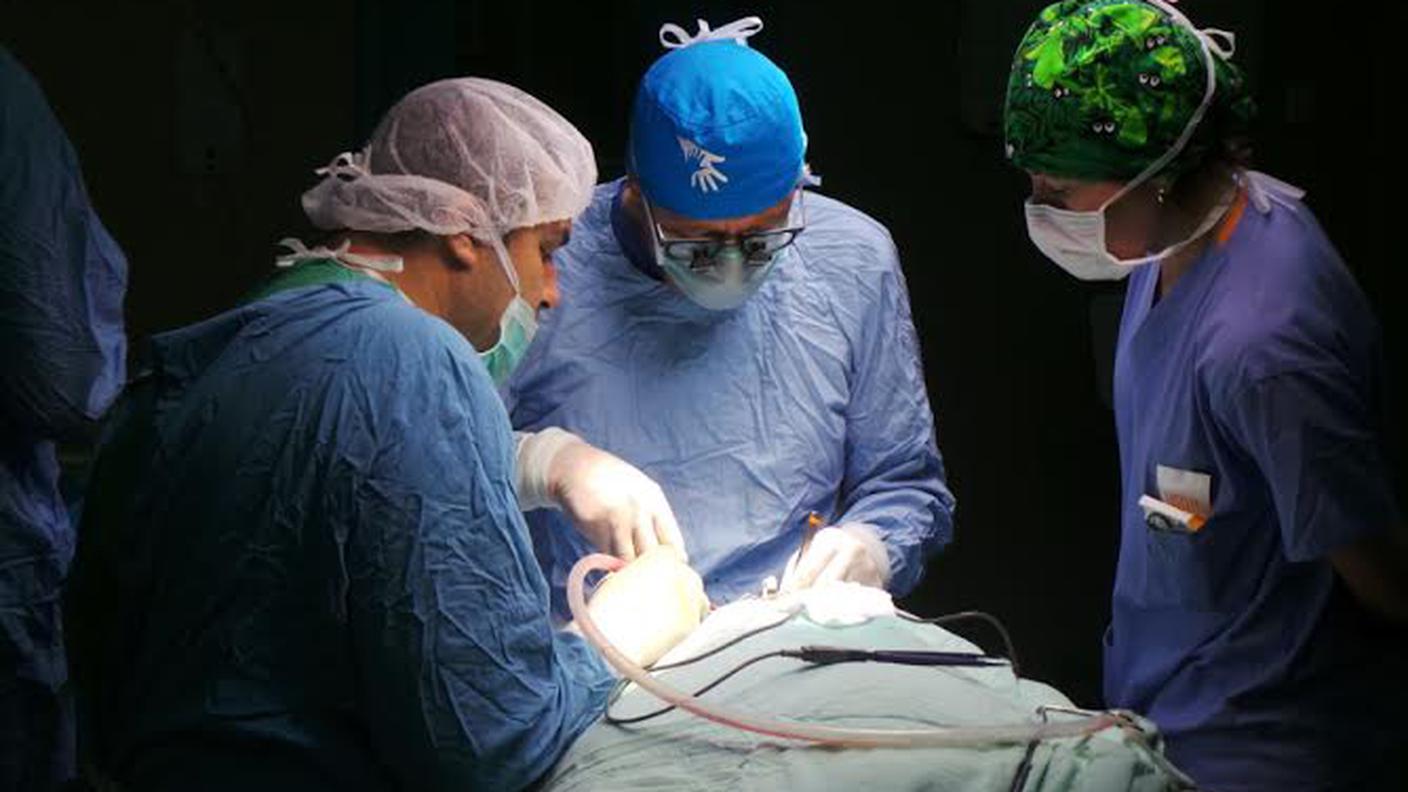 Nella sala operatoria