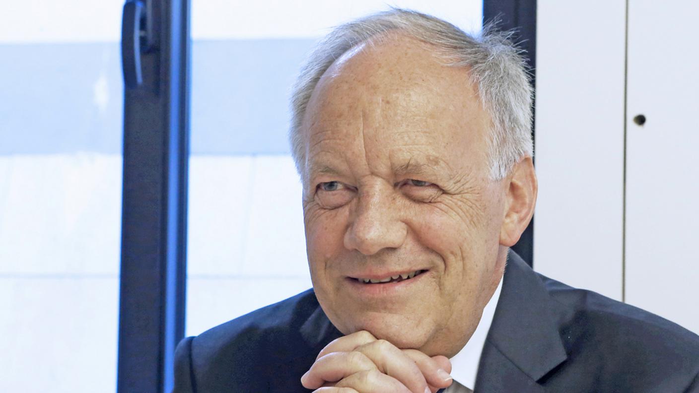 Il consigliere federale immortalato durante il summit parigino