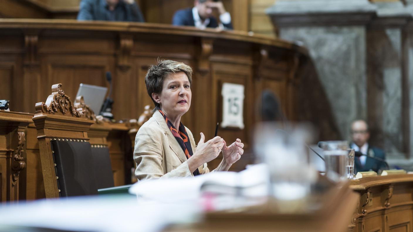 Simonetta Sommaruga lunedì a Berna