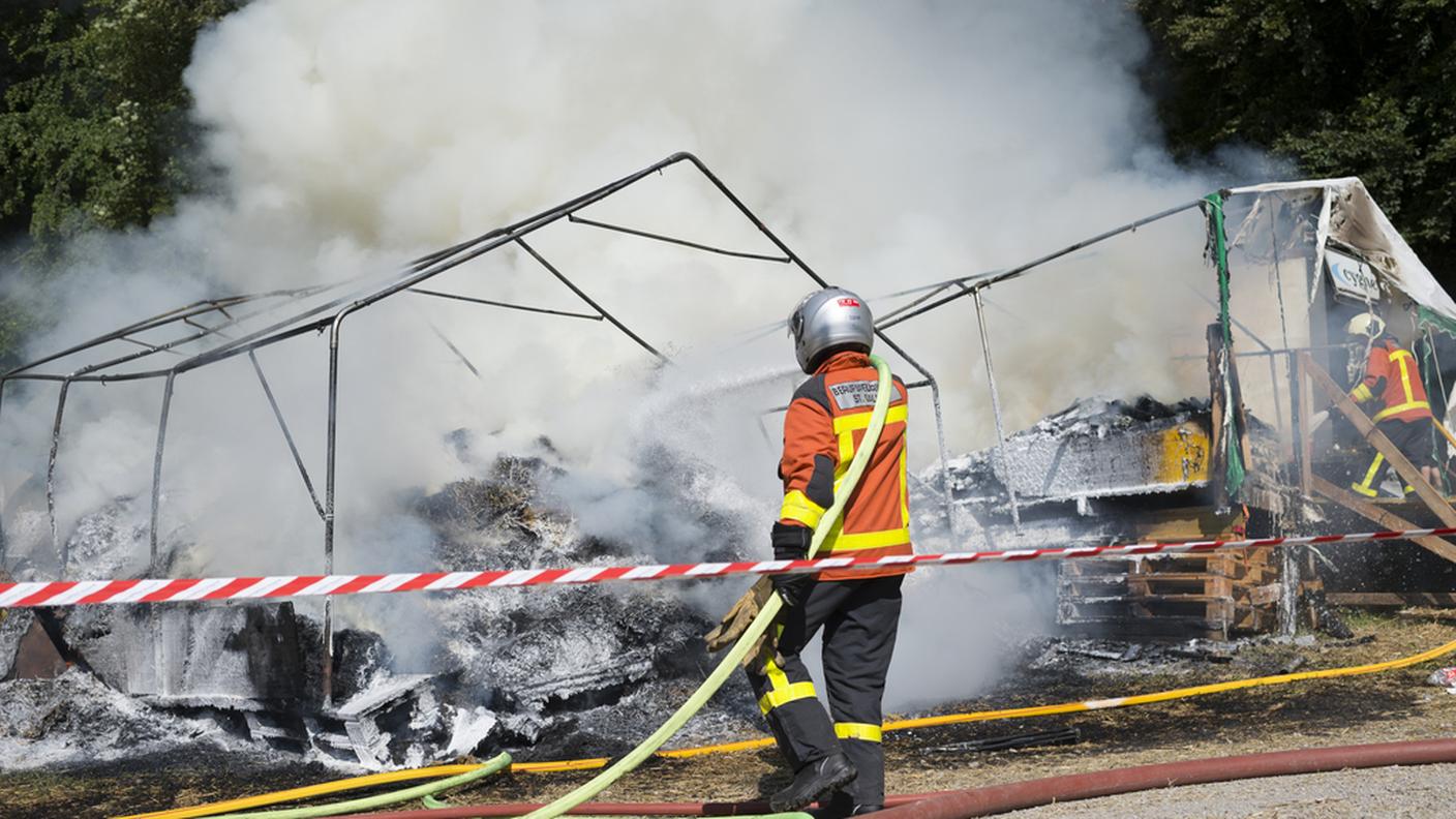 I pompieri hanno rapidamente domato le fiamme