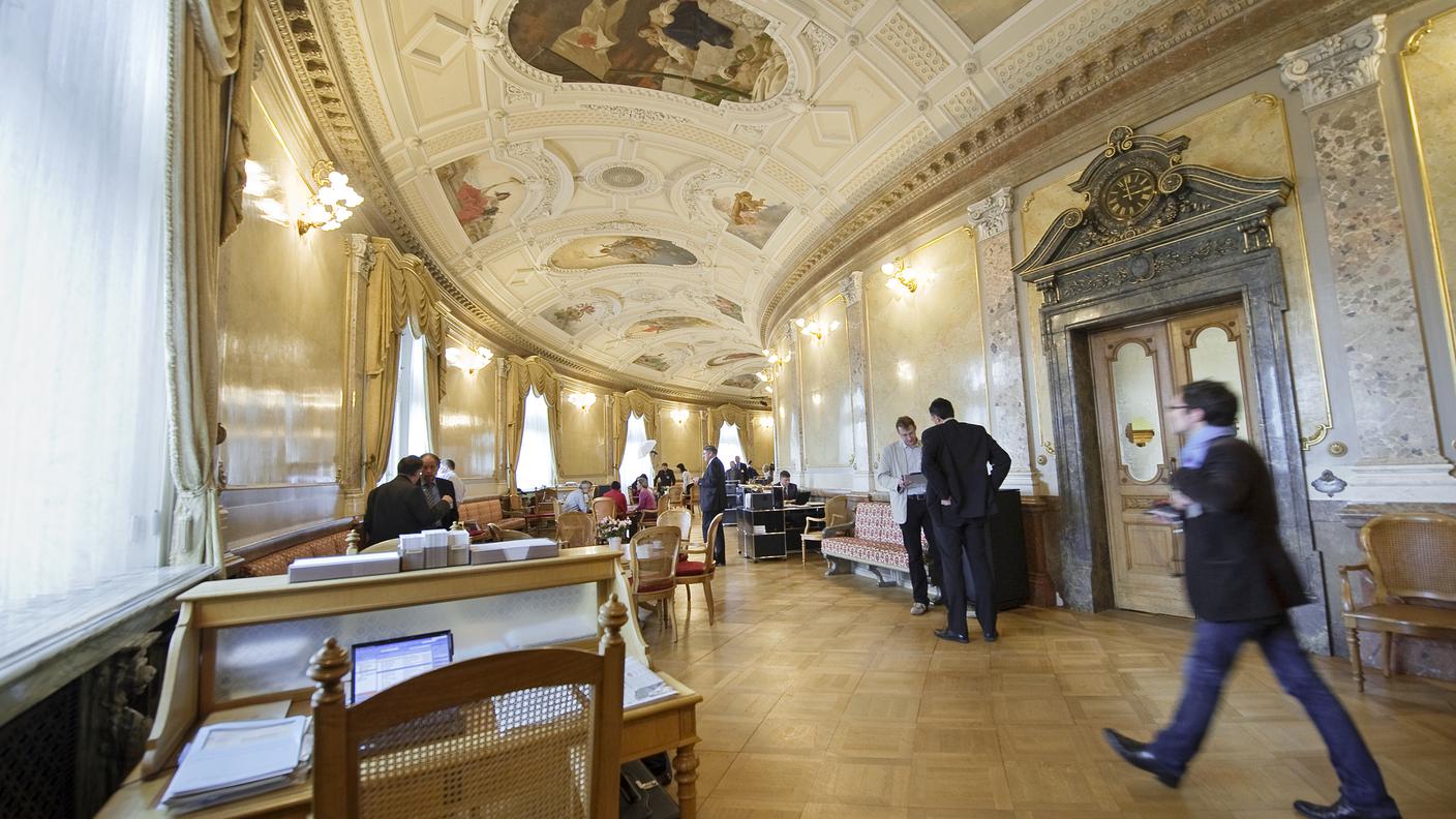 La sala dei passi perduti a Palazzo federale