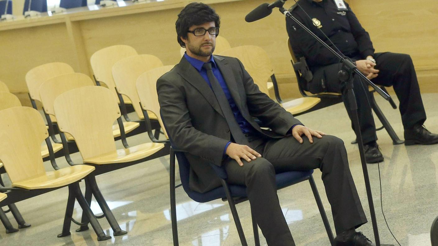 Falciani durante l'udienza per l'estradizione