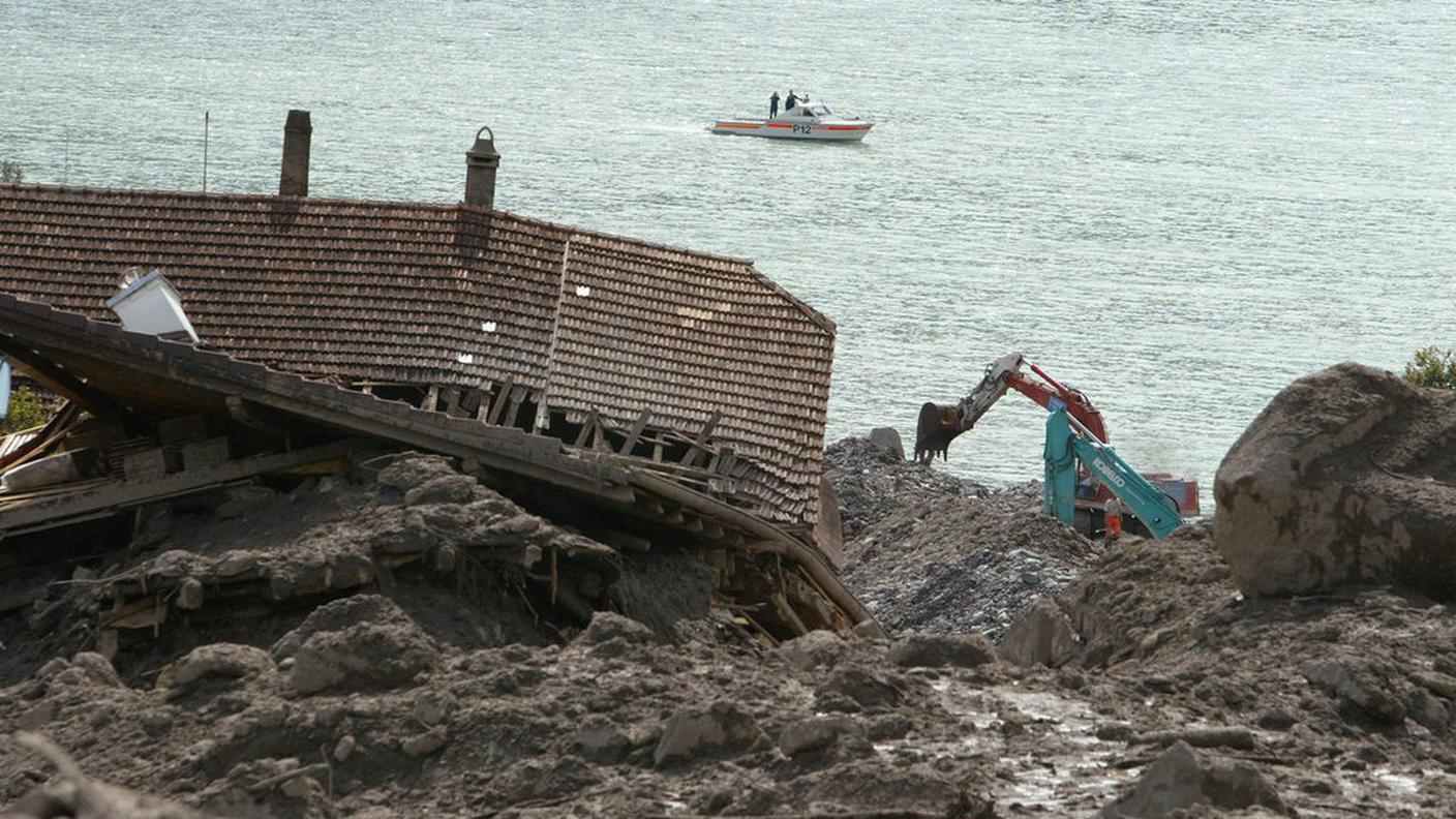 Diverse abitazioni vennero distrutte a Brienz