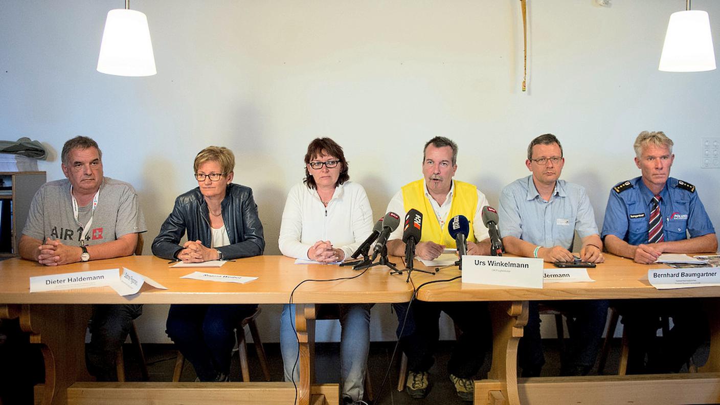 La conferenza stampa nel pomeriggio con Regina Weibel, sindaco di Dittingen