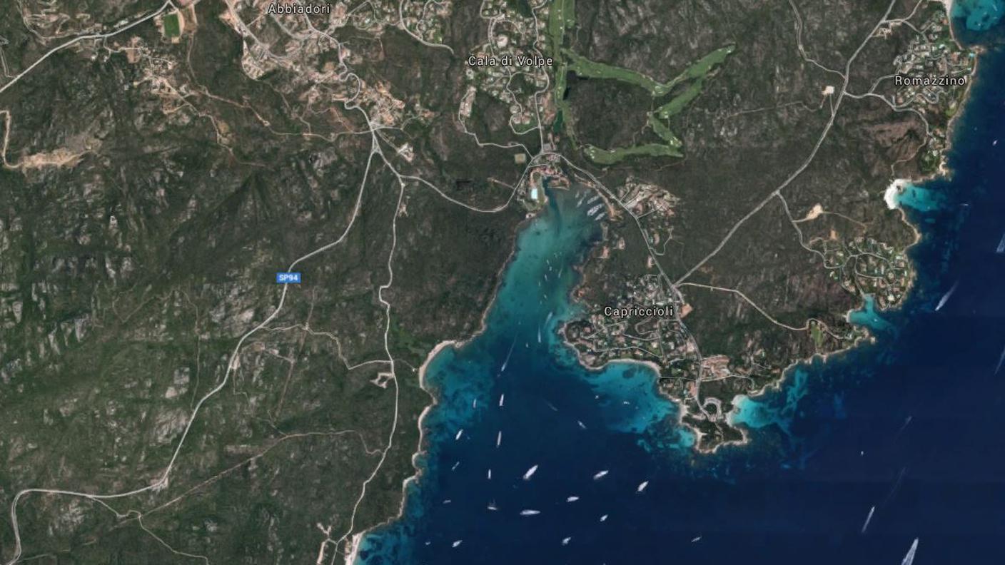 La zona in cui è avvenuto l'incidente