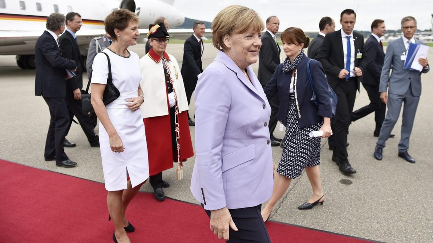 Merkel a Berna