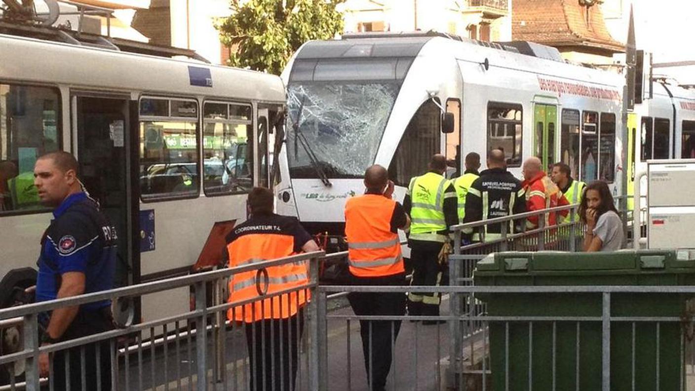 Un'immagine scattata sul luogo dell'incidente