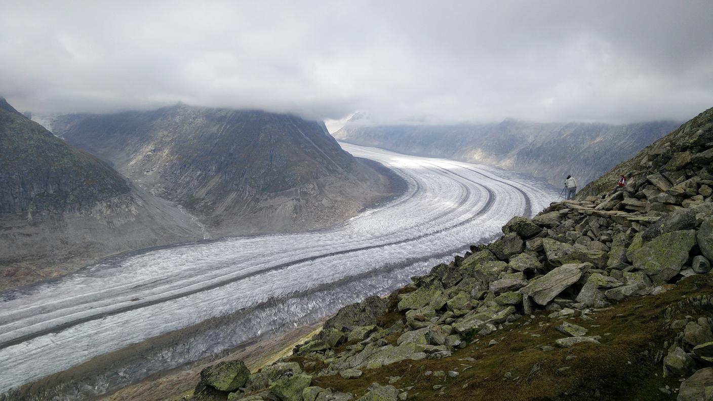 Il ghiacciaio dell'Aletsch, settembre 2015