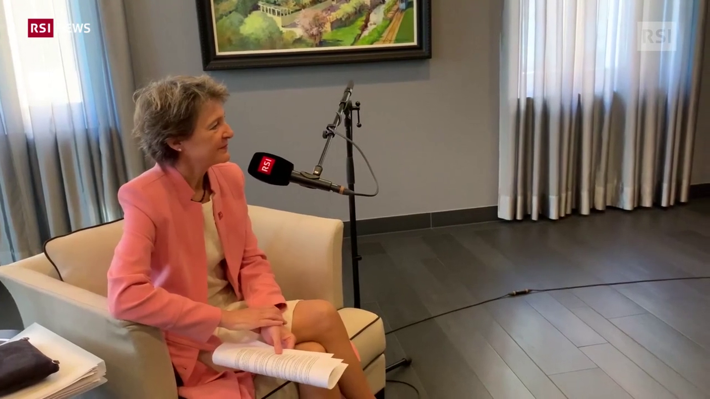 Un'estratto dell'intervista alla consigliera federale Simonetta Sommaruga