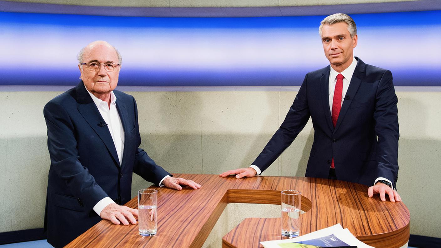 Sepp Blatter nello studio di Rundschau
