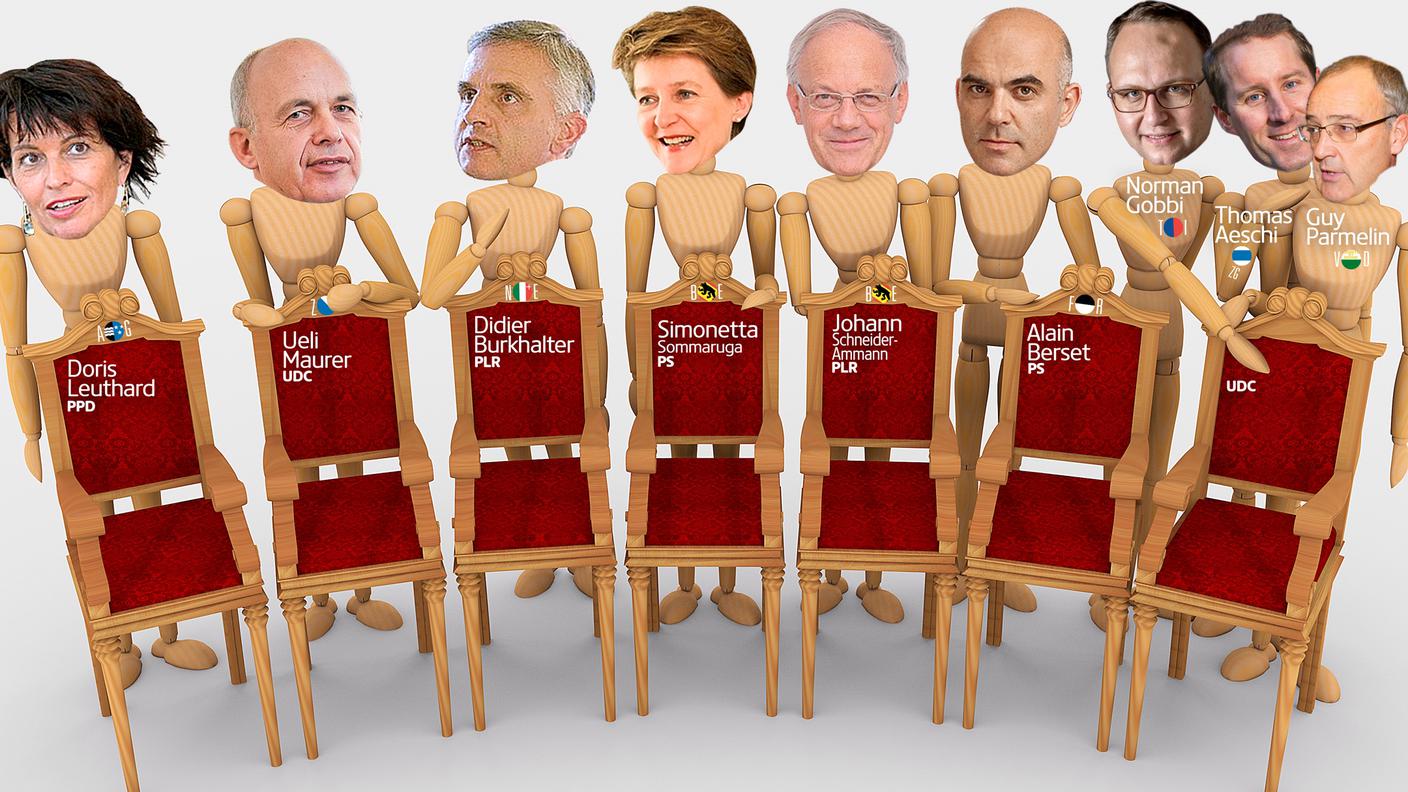 Sette posti, sei ministri uscenti e tre aspiranti ministro