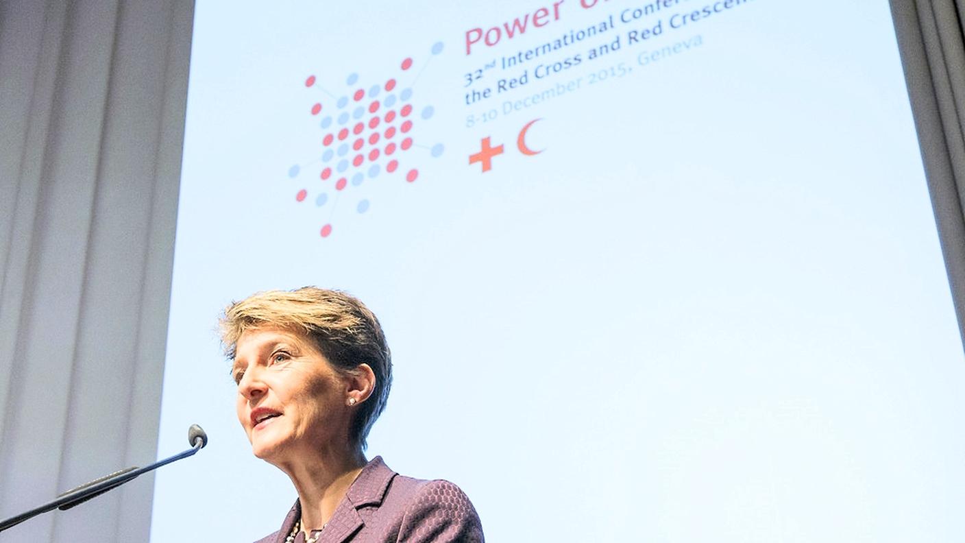 Simonetta Sommaruga alla conferenza Power of humanity