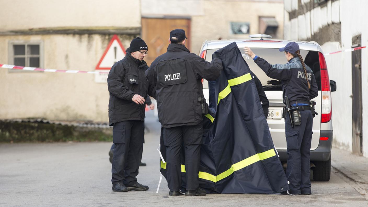 Il luogo del duplice omicidio di domenica a Sciaffusa