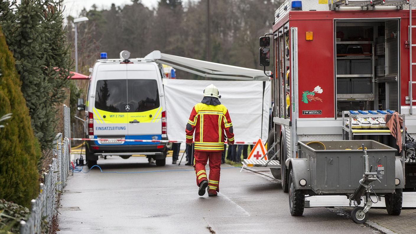 Rupperswil, l'intervento massiccio delle autorità in Lenzhardstrasse