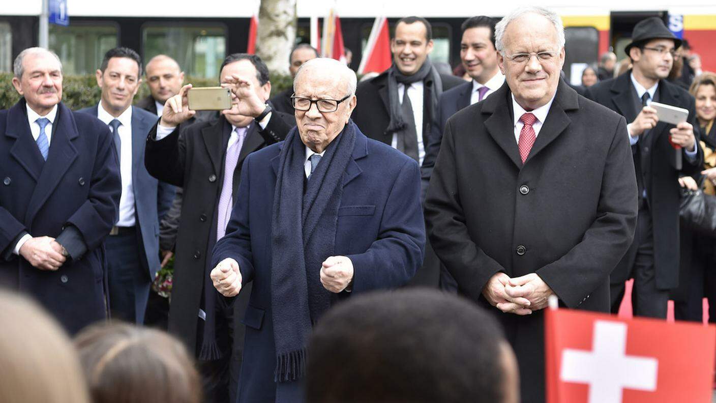 Beji Caid Essebsi (s) e Johann Scheider-Ammann (d)