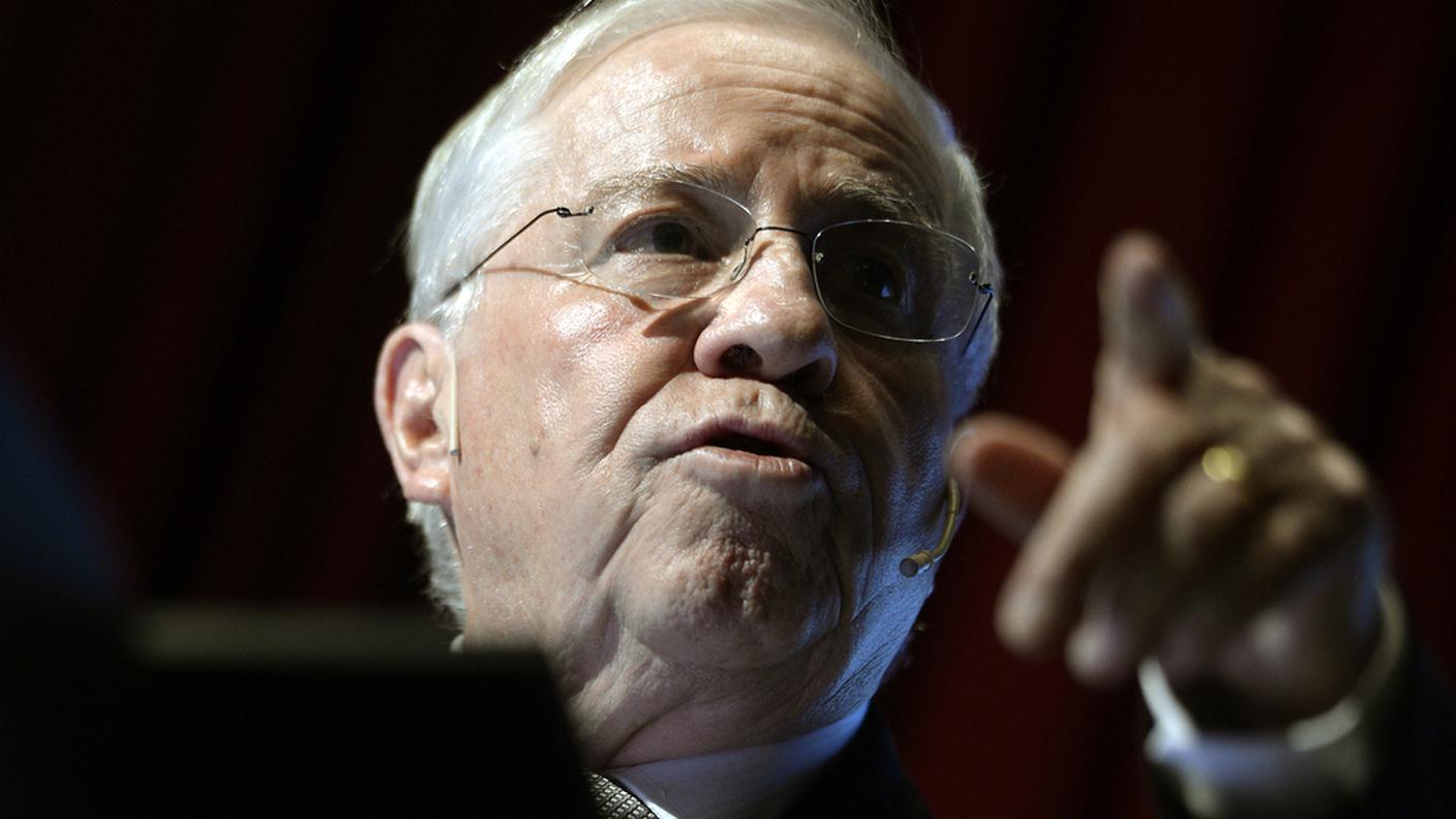 Christoph Blocher all'ultimo raduno dell'Albisgüetli