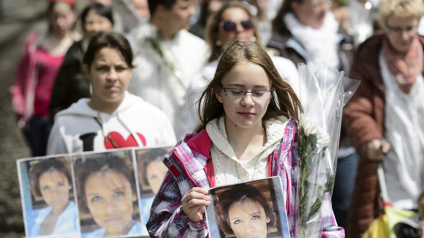 Una "marcia bianca", in memoria della vittima, si svolse a Losanna una settimana dopo il brutale assassinio
