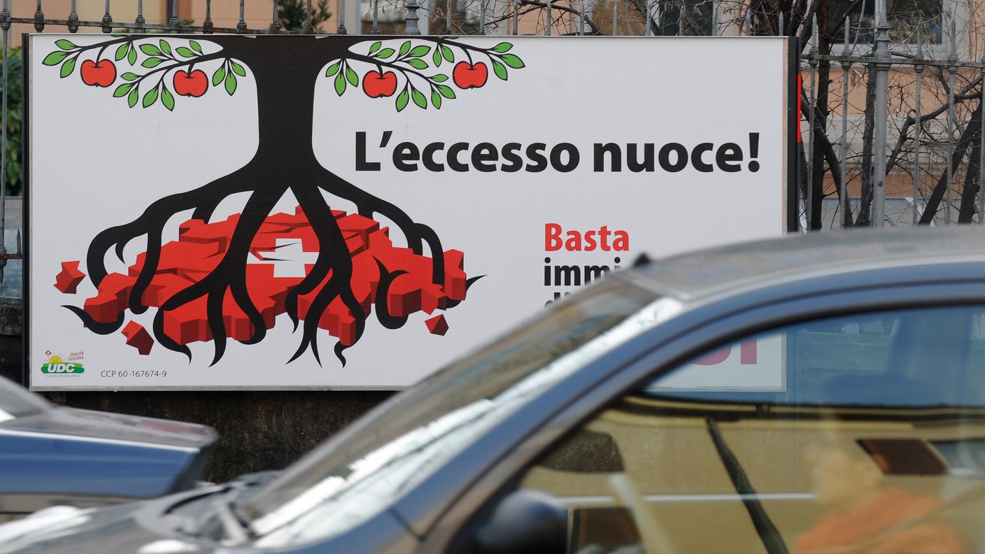 La campagna "Stop all'immigrazione di massa"