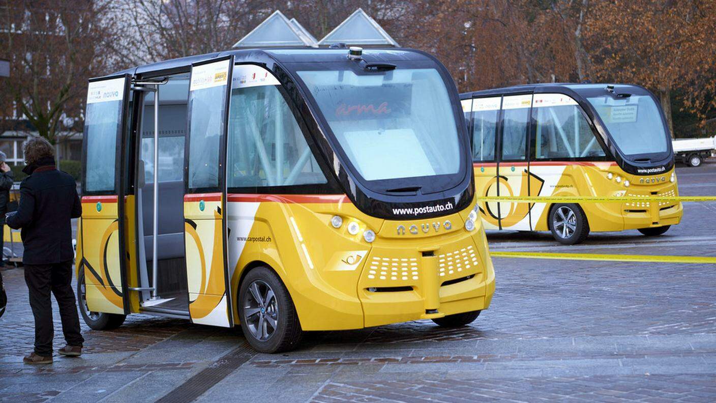 Tra le novità del trasporto giallo gli shuttle a guida autonoma in servizio a Sion