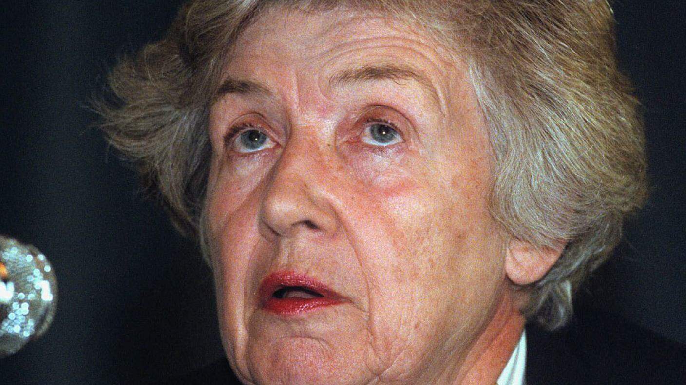 Francesca Pometta nel 1997, quando faceva parte della commissione consultiva del Fondo speciale per le vittime dell'Olocausto