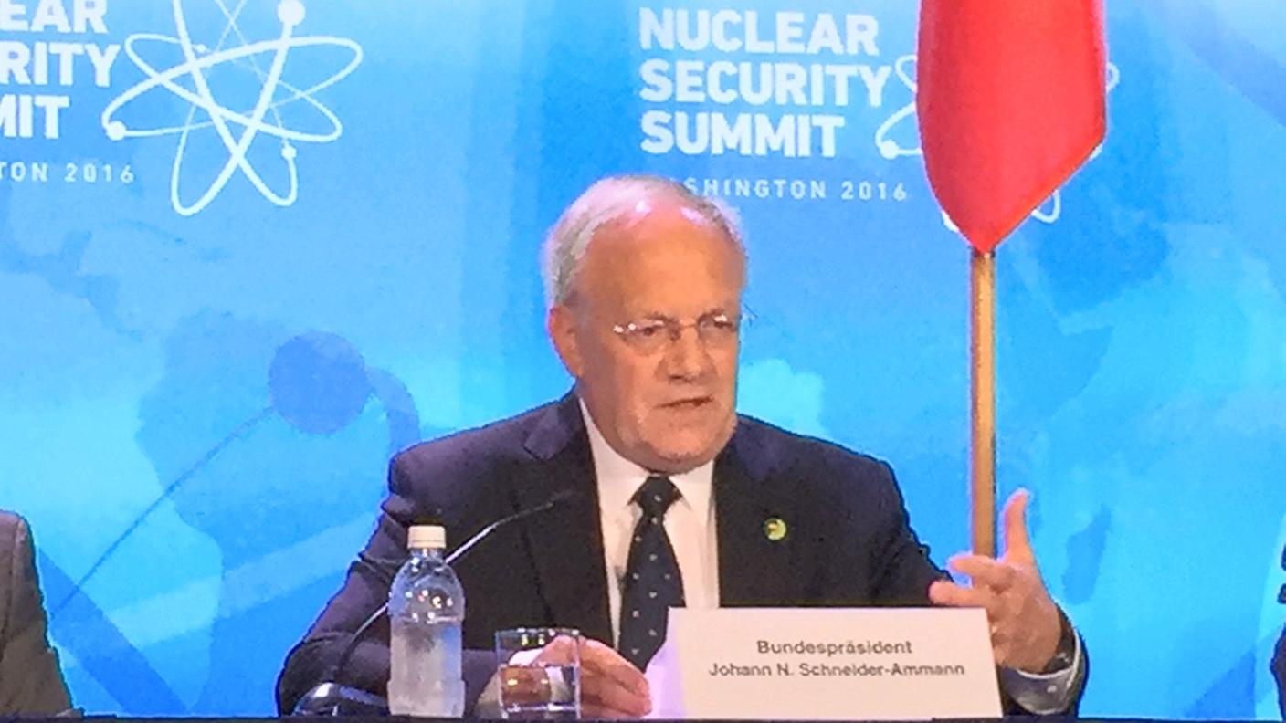 L'intervento del presidente Schneider-Ammann a Washington