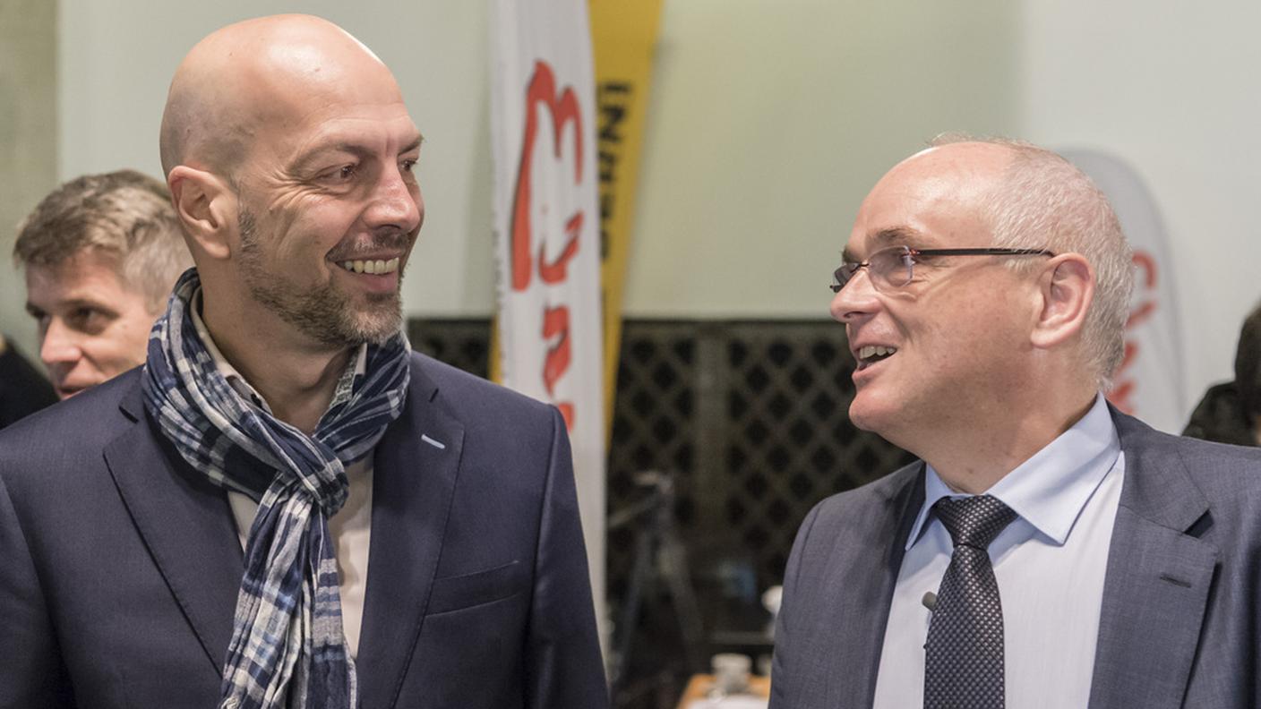 Bernasconi, a sinistra, e Schnegg 