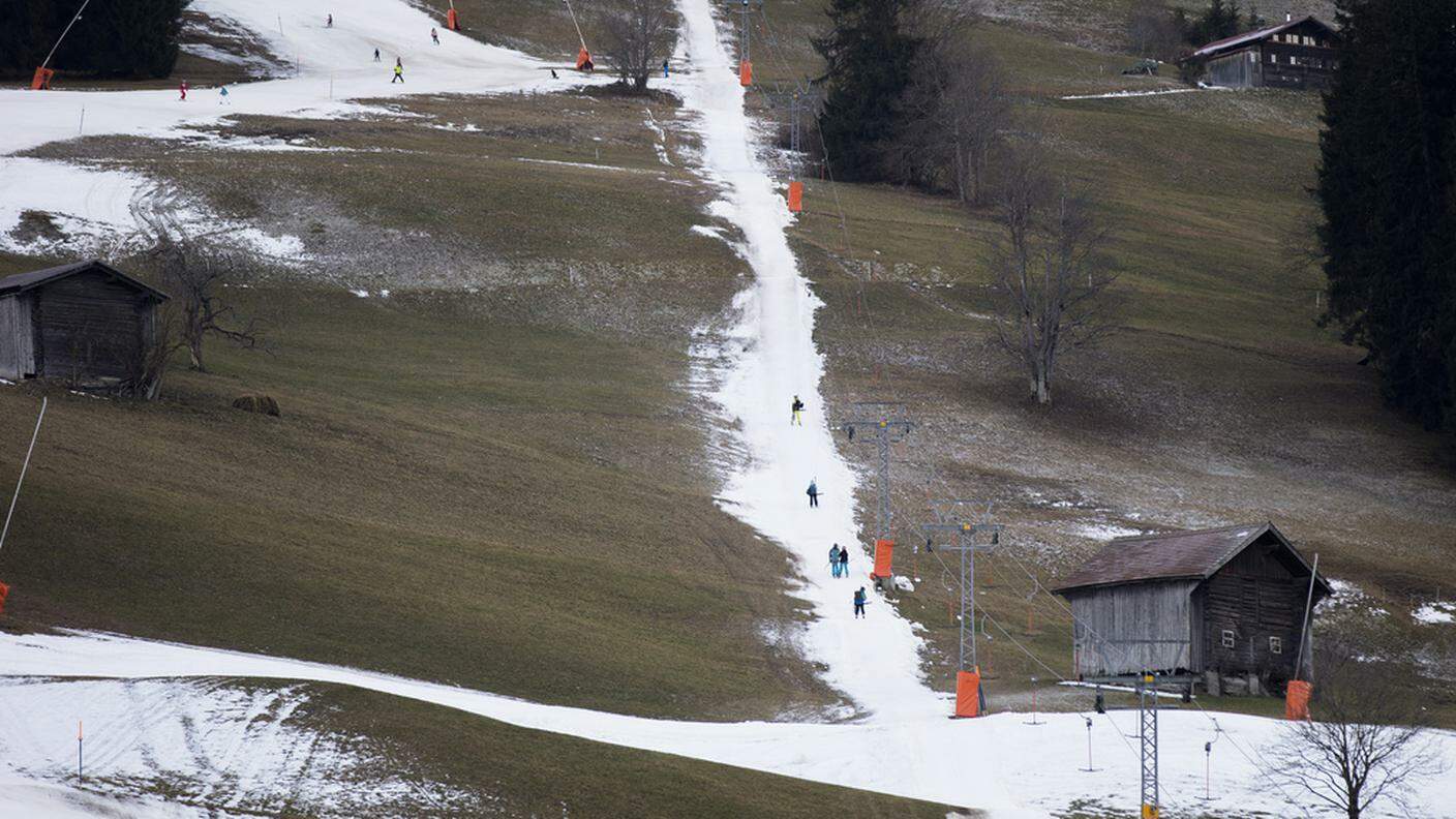 Poca neve nella prima metà della stagione a Gstaad