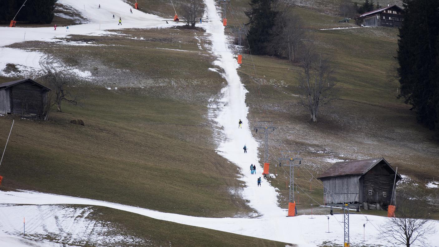 Poca neve nella prima metà della stagione a Gstaad