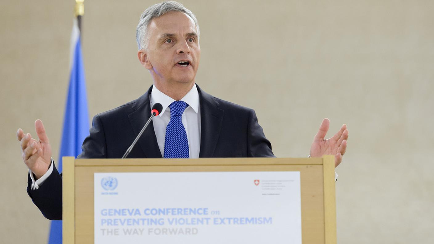 Il capo della diplomazia elvetica espone la strategia elvetica