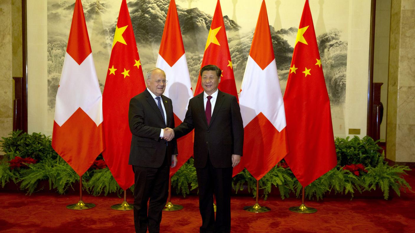 Schneider-Ammann e Xi Jinping